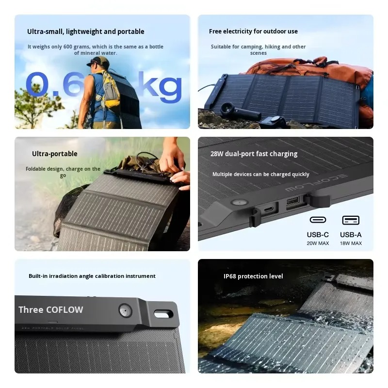 Panneau solaire portable pliab - Solar Panel avis et prix