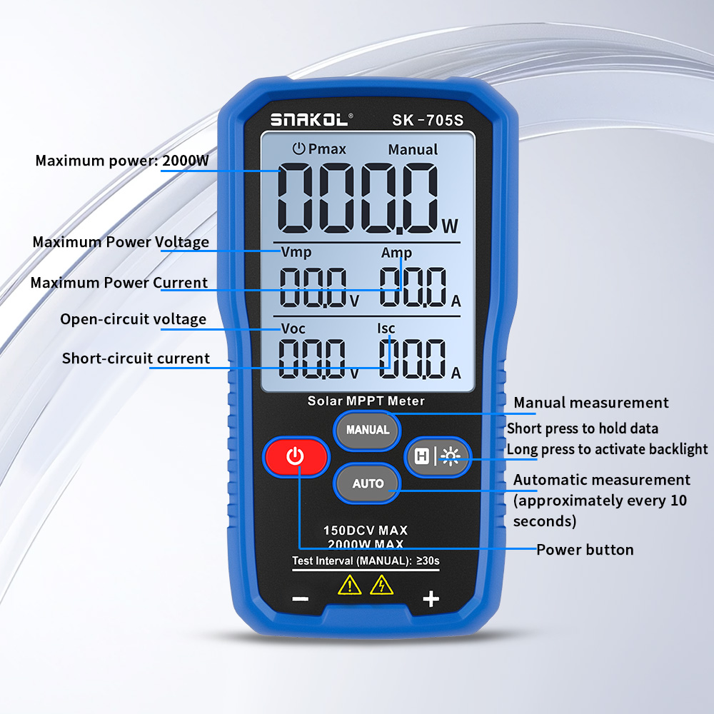 Testeur de panneaux solaires S - Energy Monitor Meter avis et prix