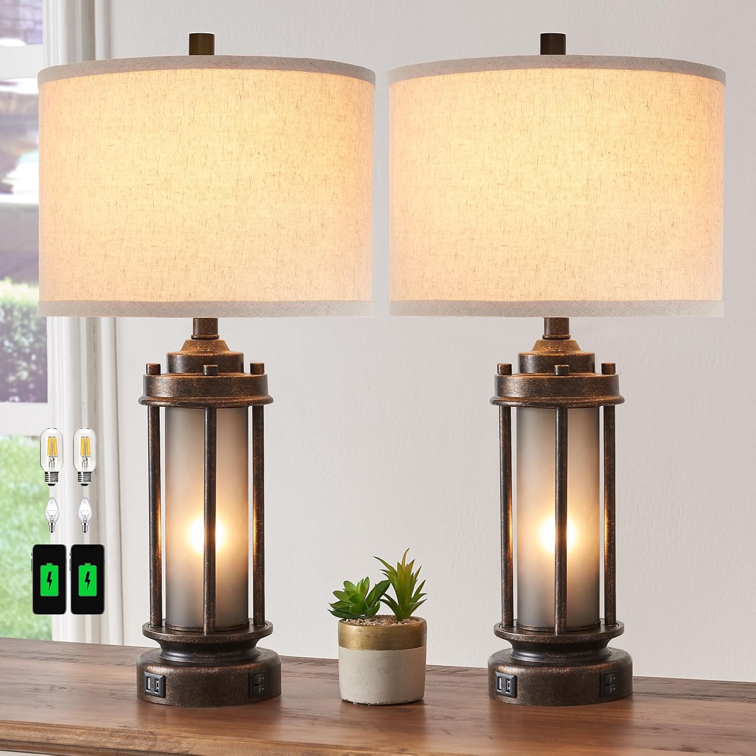 Ensemble de 2 lampes de style  - Solar Lamp avis et prix