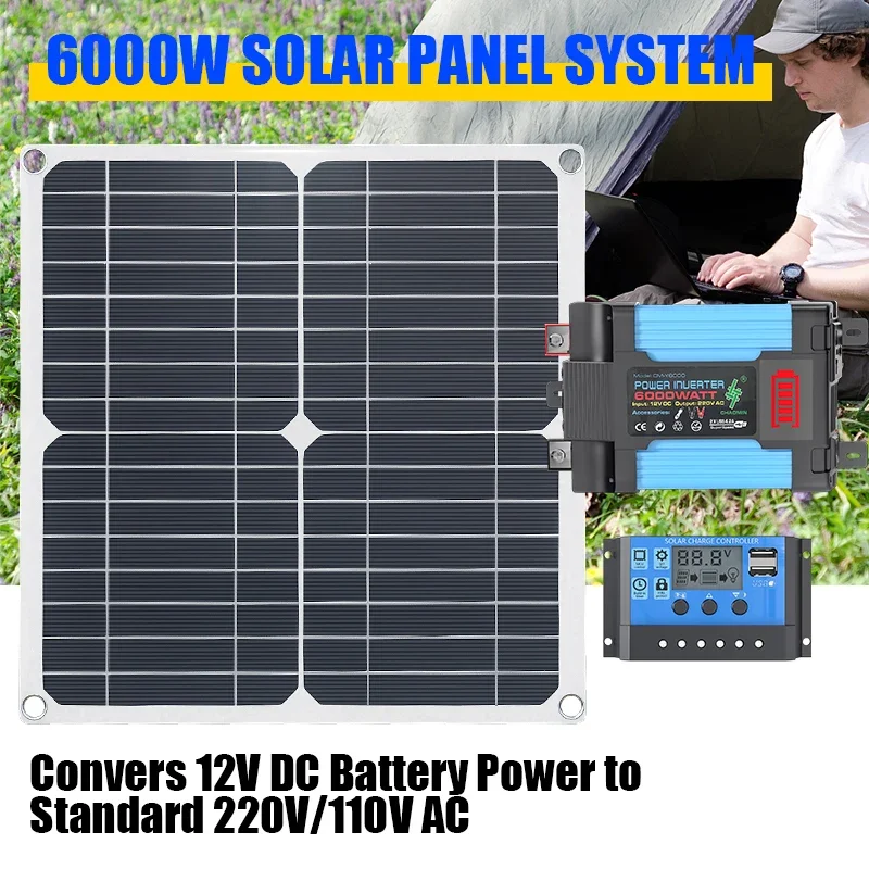 Kit solaire 6000W équipé de pa - Solar Panel 200W avis et prix